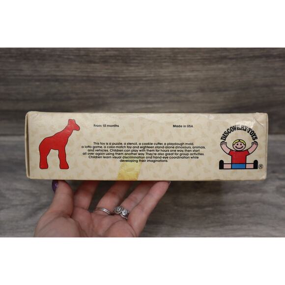 Vintage Place and Trace Puzzle Stencil Set Discovery Toys Complete 1 damaged - Picture 2 of 16